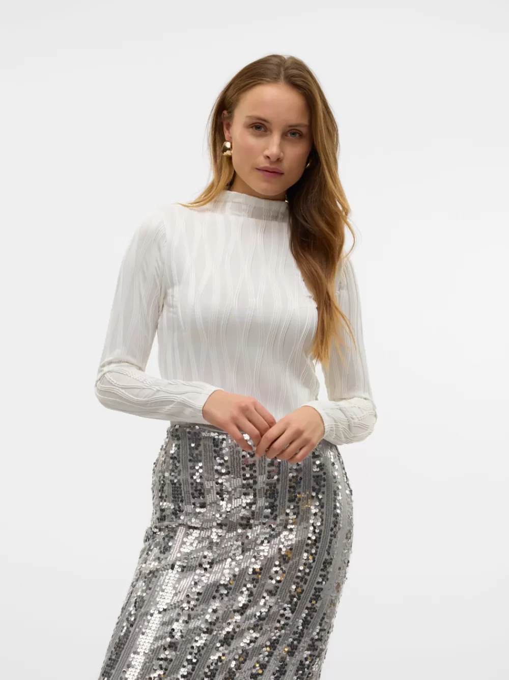 VERO MODA VMPEONY Topit Snow White Best Sale