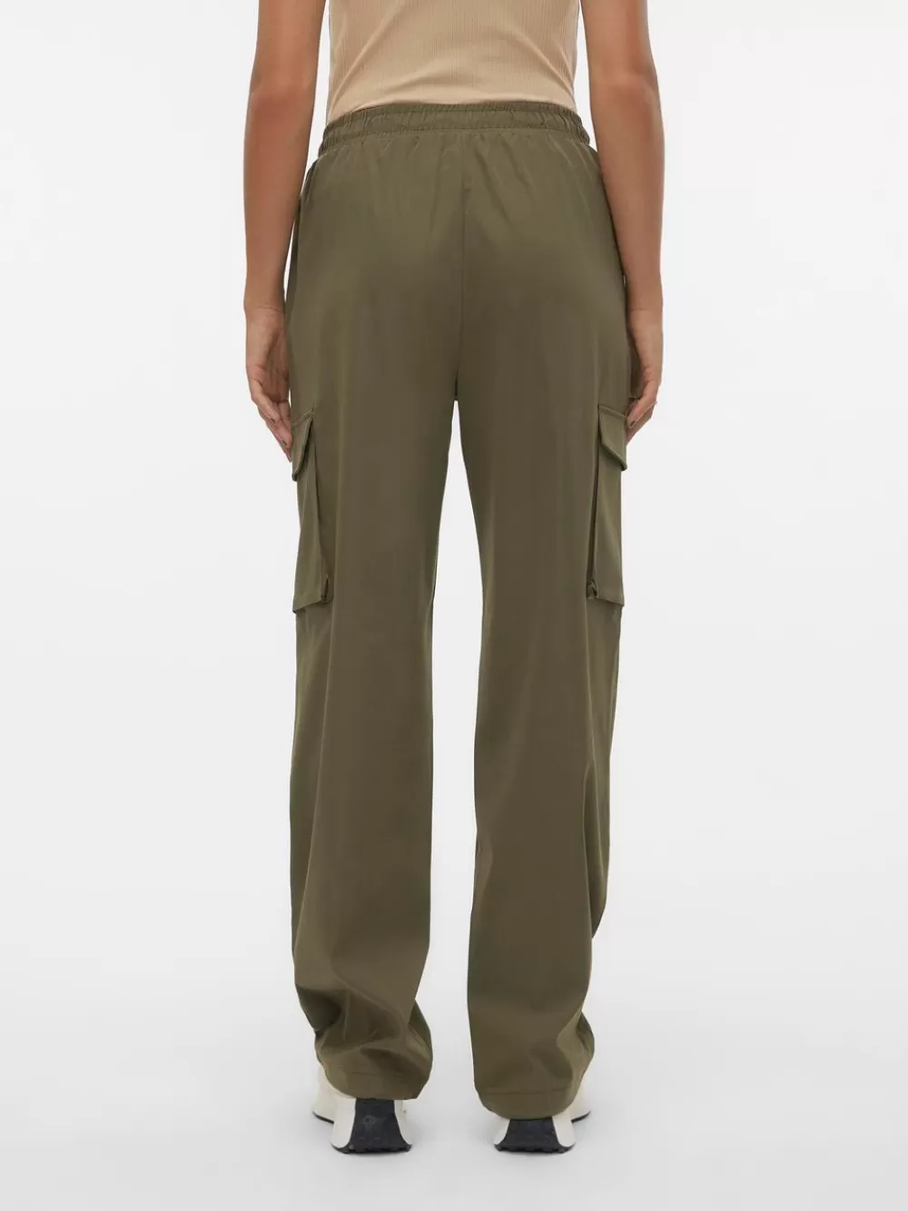 VERO MODA VMPEPPER Korkea vyötärö Reisitaskuhousut Ivy Green Cheap