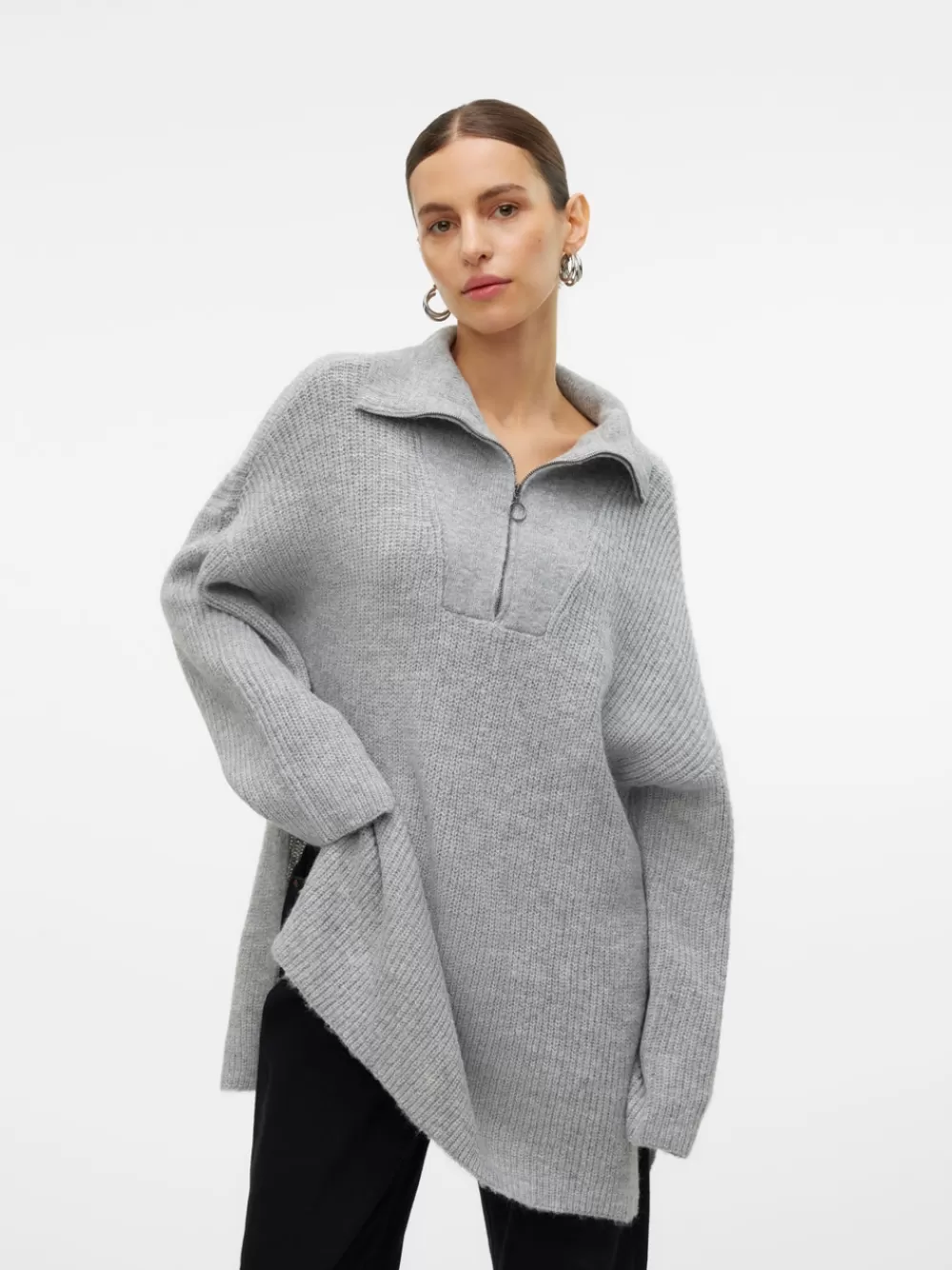 VERO MODA VMPERNILLA Neulepuserot Light Grey Melange Clearance