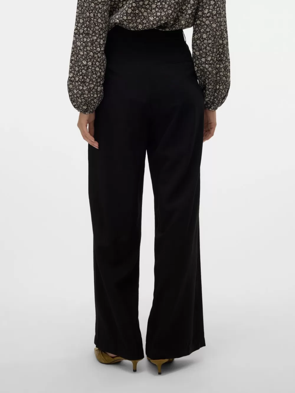 VERO MODA VMPERRY Korkea vyötärö Housut Black Hot