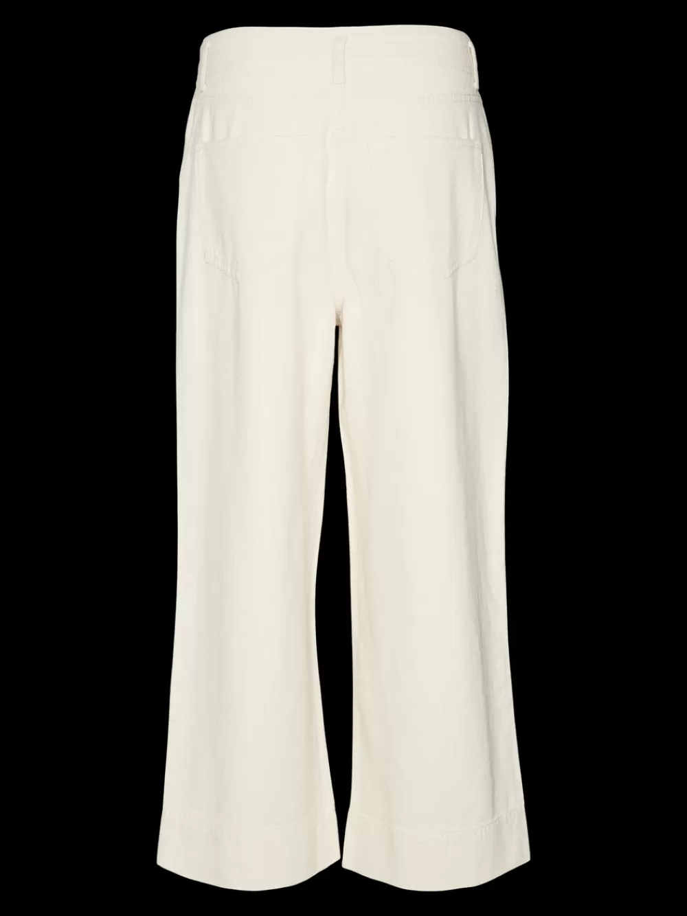 VERO MODA VMREBECCA Erittäin korkea vyötärö Wide fit Culotte-farkut Ecru Online