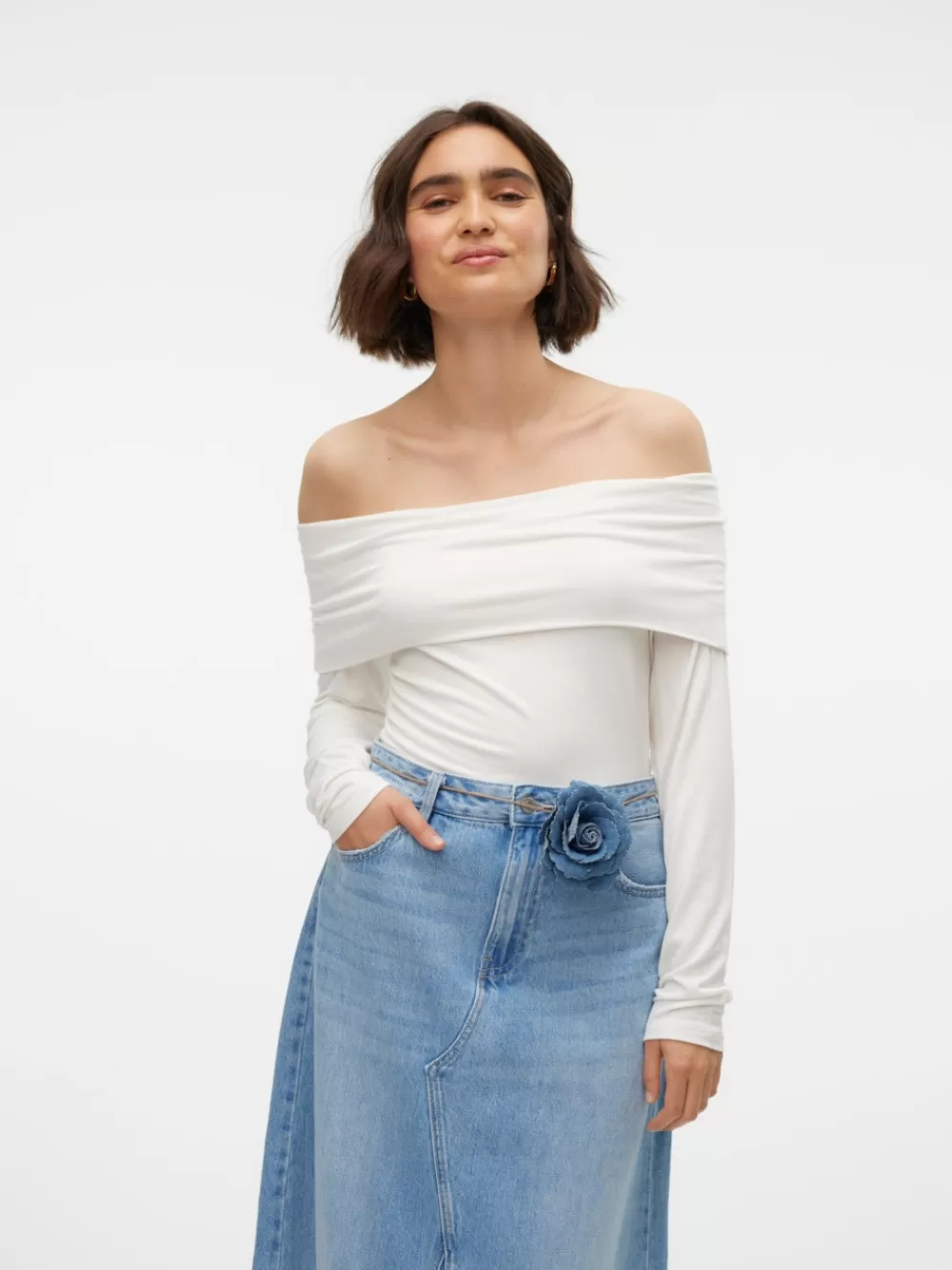 VERO MODA VMREGITZE Topit Snow White Sale