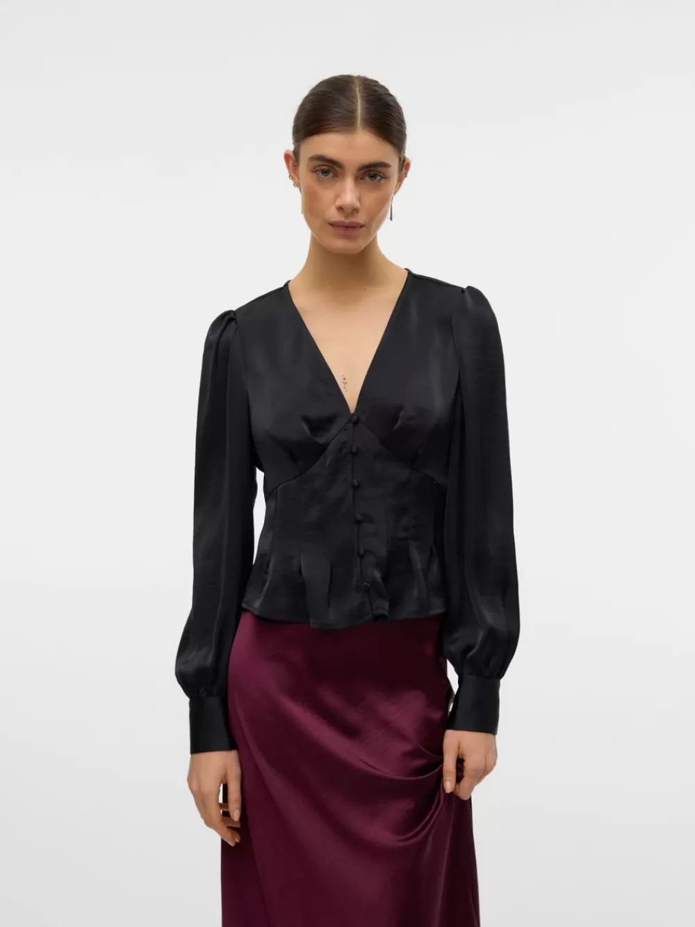 VERO MODA VMRIKKE Topit Black Best Sale