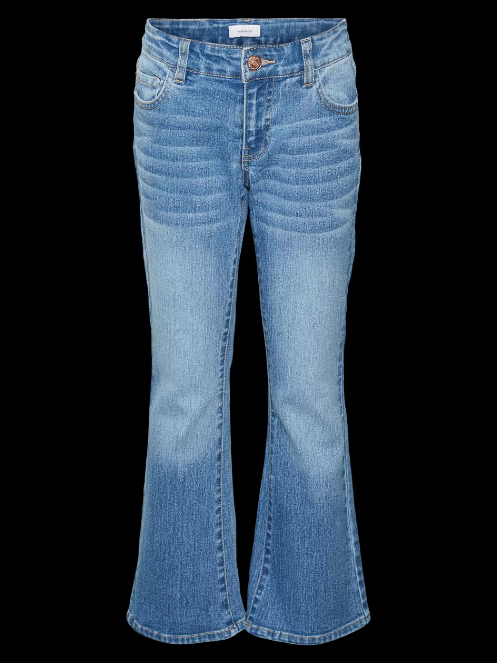 VERO MODA VMRIVER Korkea vyötärö Flared fit Farkut Medium Blue Denim Cheap