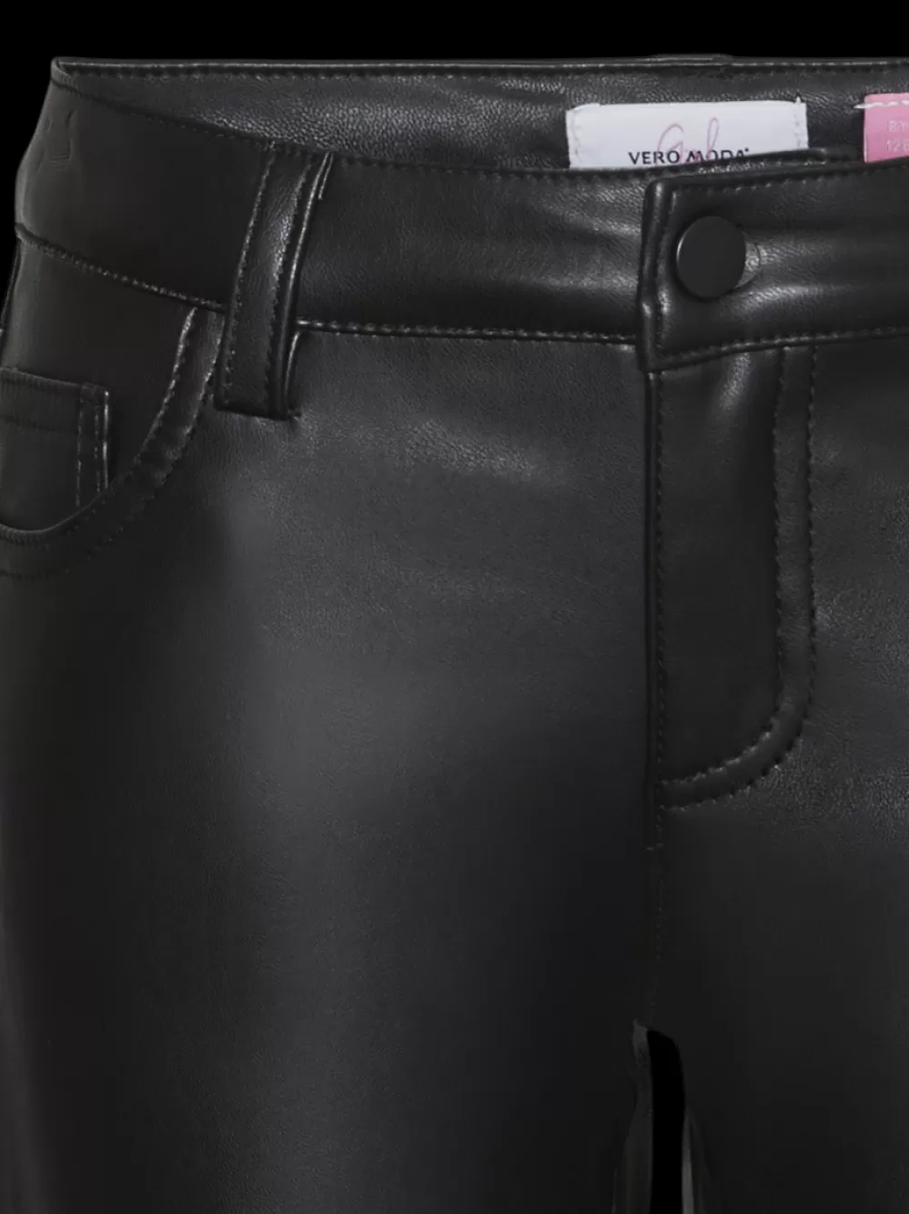 VERO MODA VMRIVER Korkea vyötärö Urheiluhousut Black New