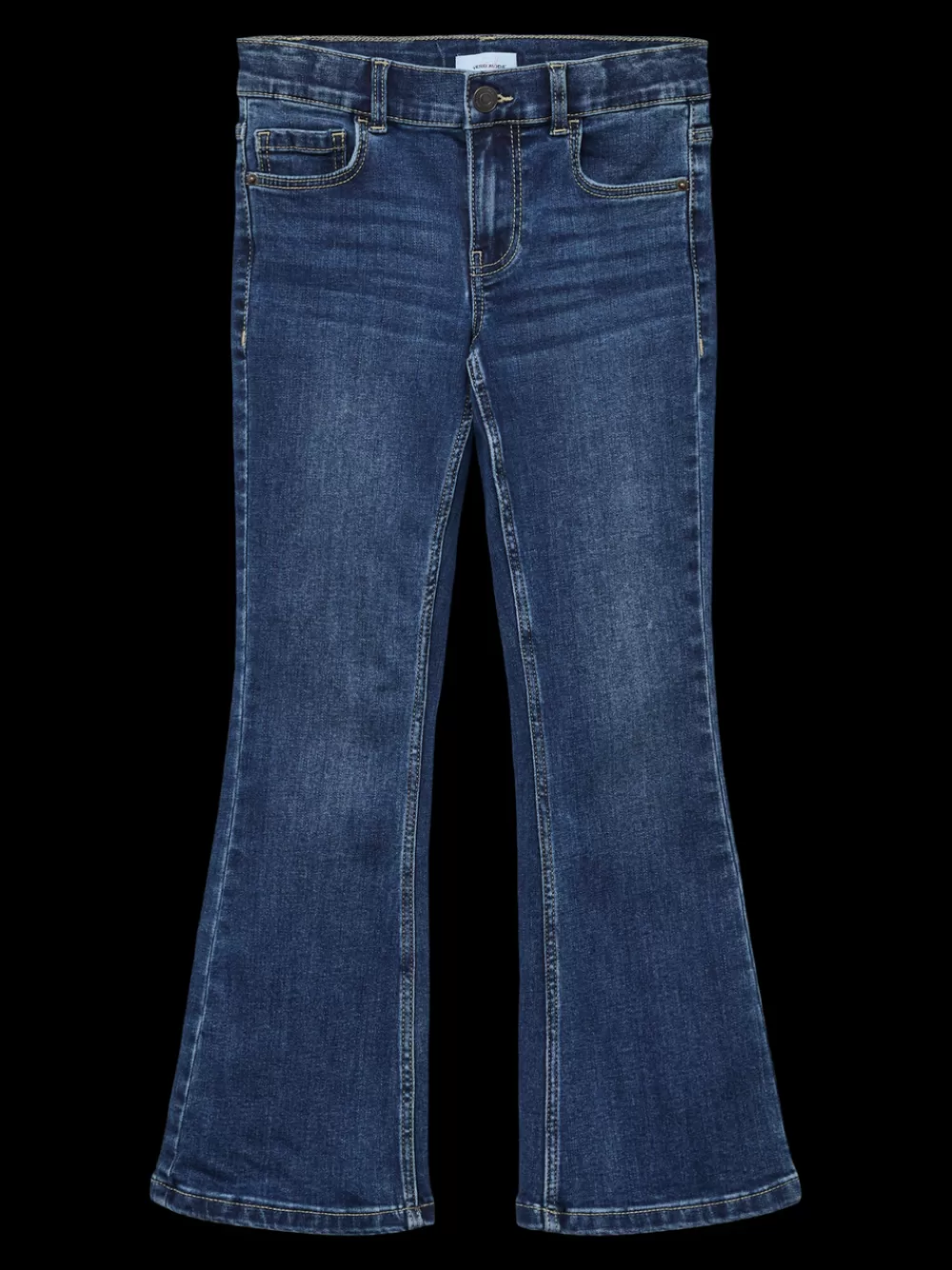 VERO MODA VMRIVER Korkea vyötärö Wide fit Farkut Dark Blue Denim Shop