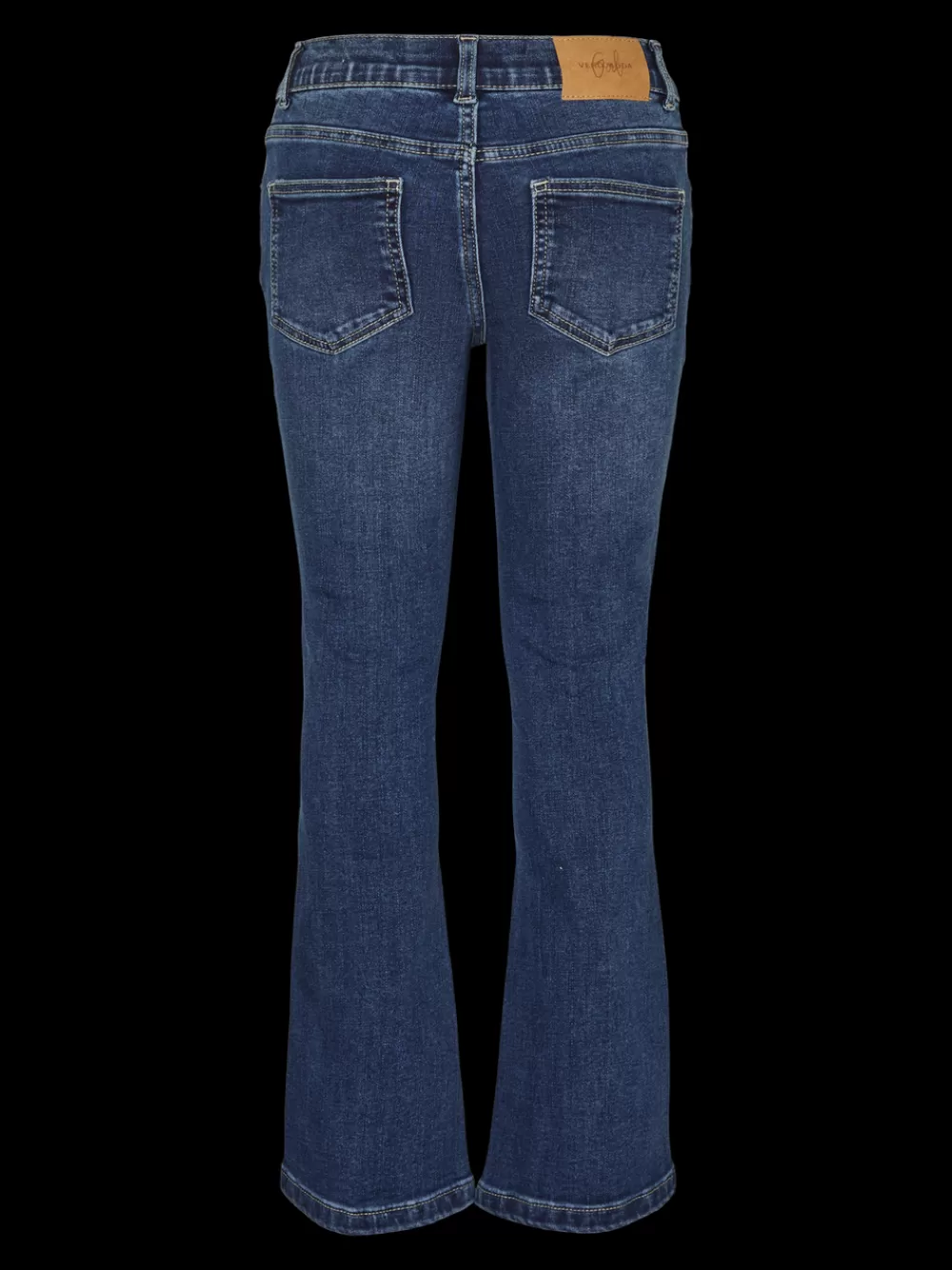 VERO MODA VMRIVER Korkea vyötärö Wide fit Farkut Dark Blue Denim Shop