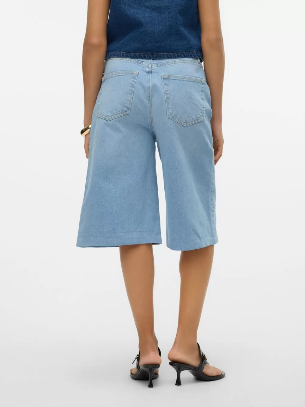 VERO MODA VMROWENA Shortsit Light Blue Denim Cheap
