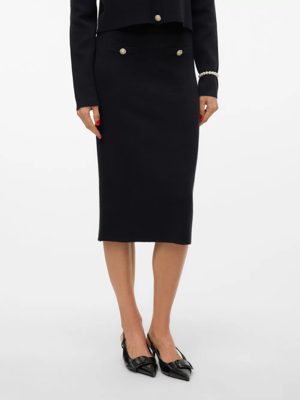 VERO MODA VMSABA Pitkä hame Black Online