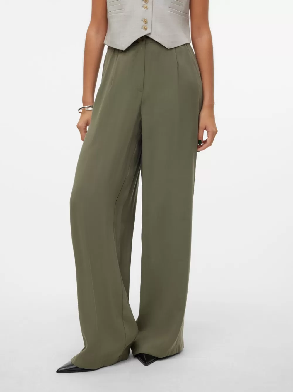 VERO MODA VMSALLY Korkea vyötärö Housut Kalamata Flash Sale