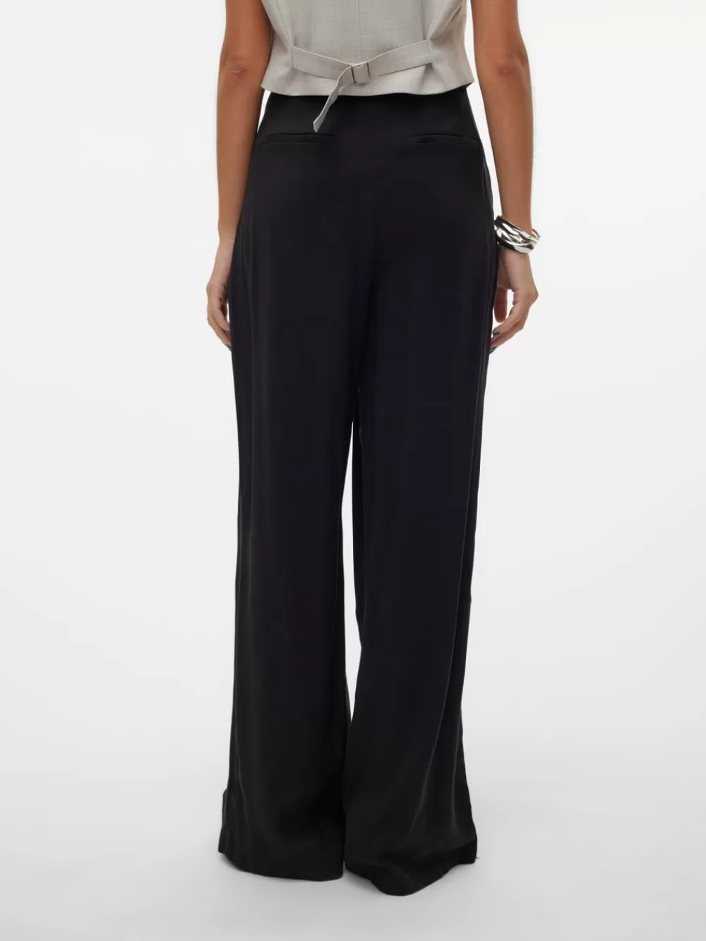 VERO MODA VMSALLY Korkea vyötärö Housut Black Clearance