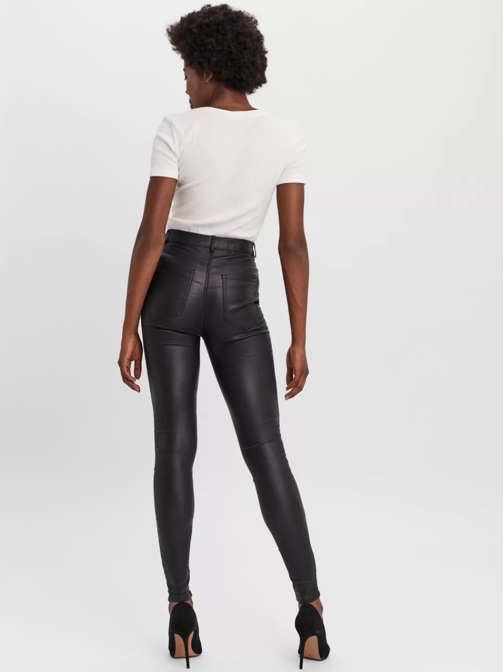 VERO MODA VMSANDRA Erittäin korkea vyötärö Housut Black Outlet