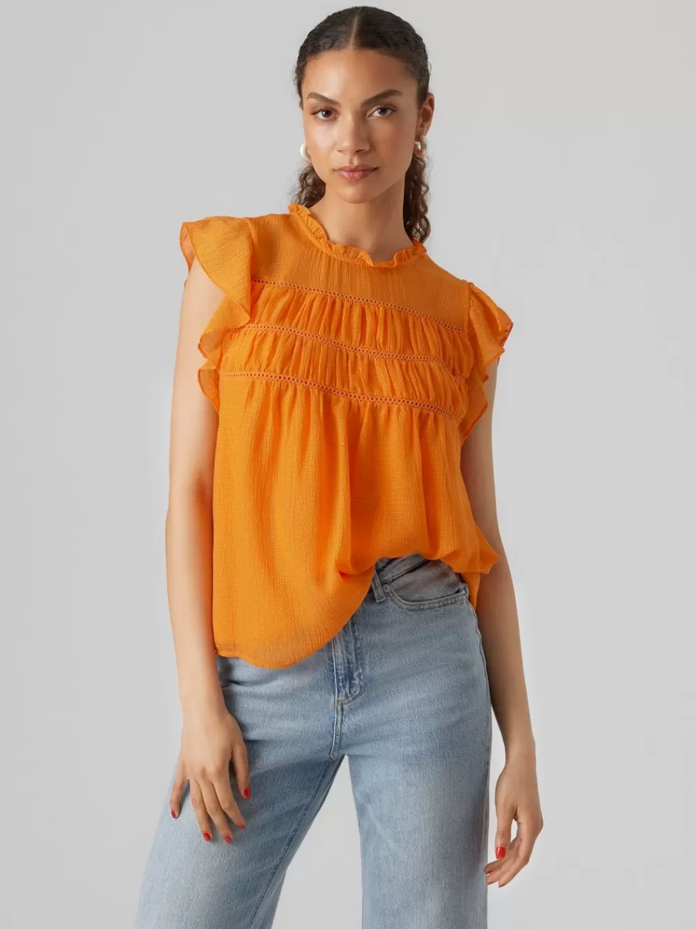 VERO MODA VMSARA Topit Sun Orange Cheap
