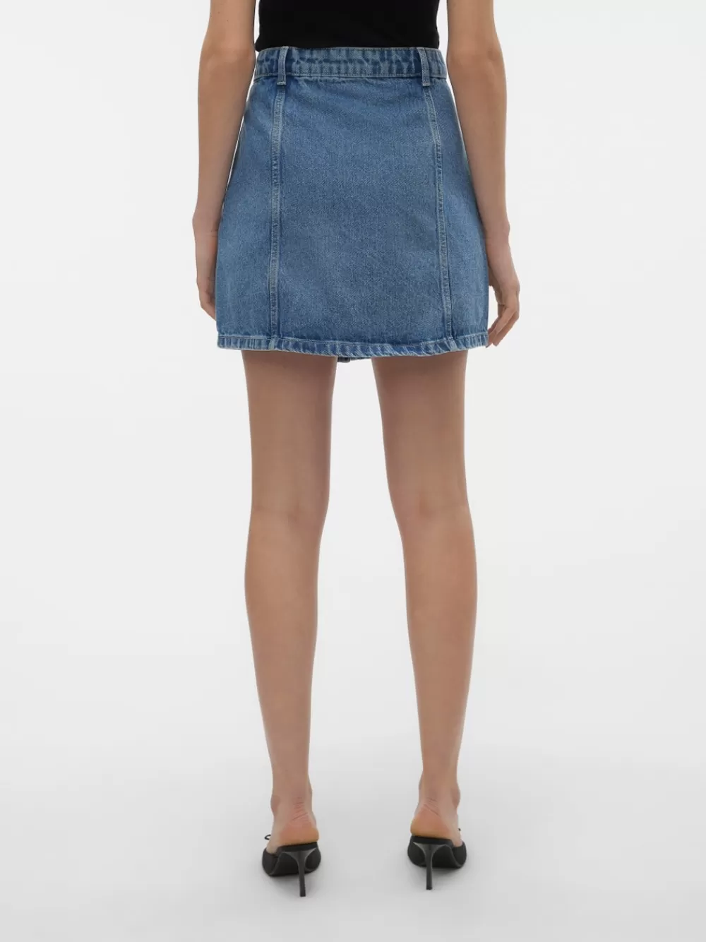VERO MODA VMSASJO Normaali vyötärö Lyhyt hame Medium Blue Denim Shop