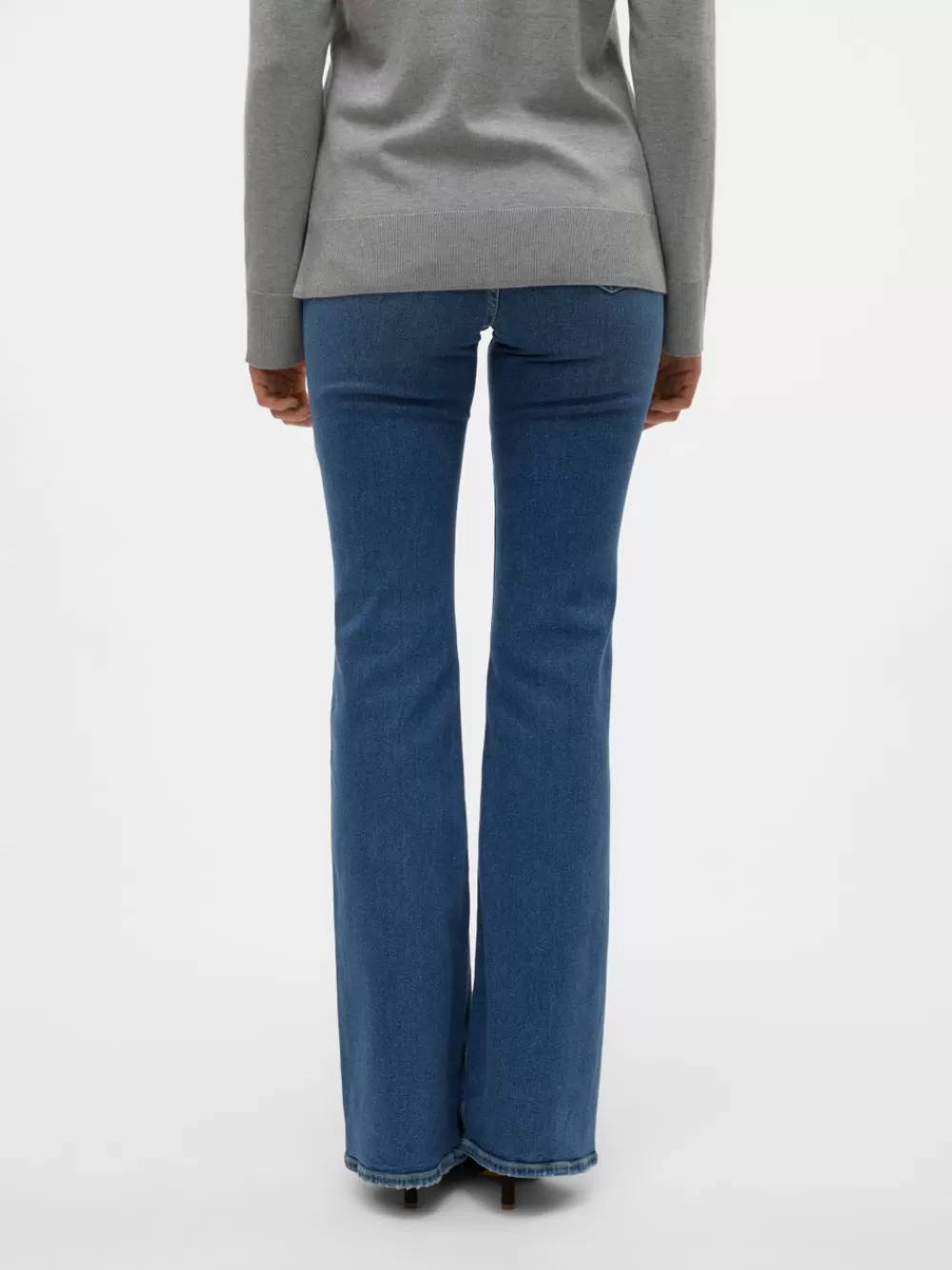 VERO MODA VMSELINA Korkea vyötärö Flared fit Farkut Medium Blue Denim Cheap
