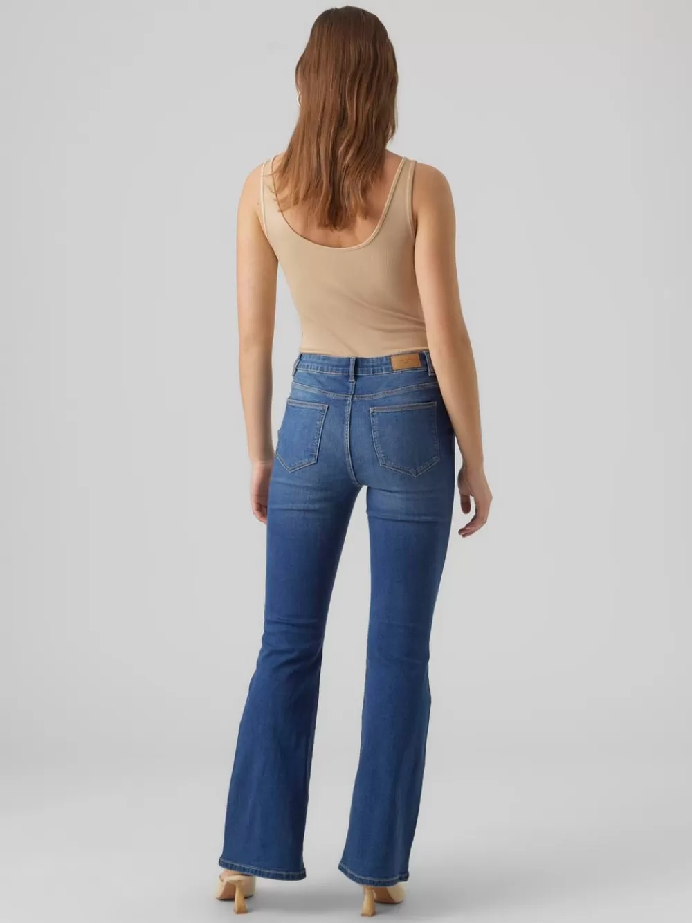 VERO MODA VMSELINA Korkea vyötärö Flared fit Farkut Medium Blue Denim Cheap