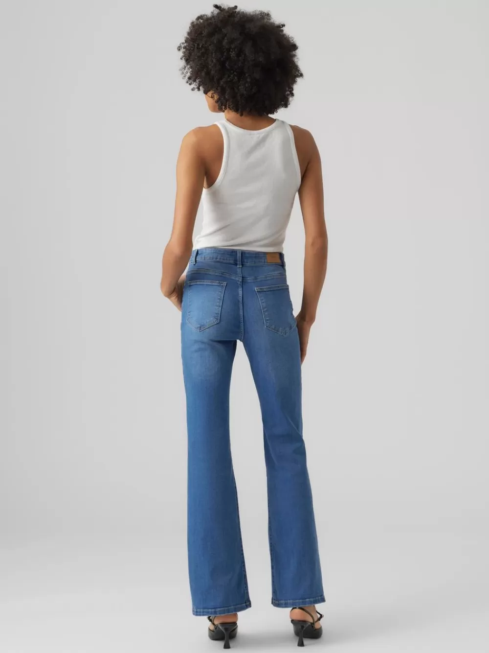 VERO MODA VMSELINA Korkea vyötärö Flared fit Farkut Medium Blue Denim Best