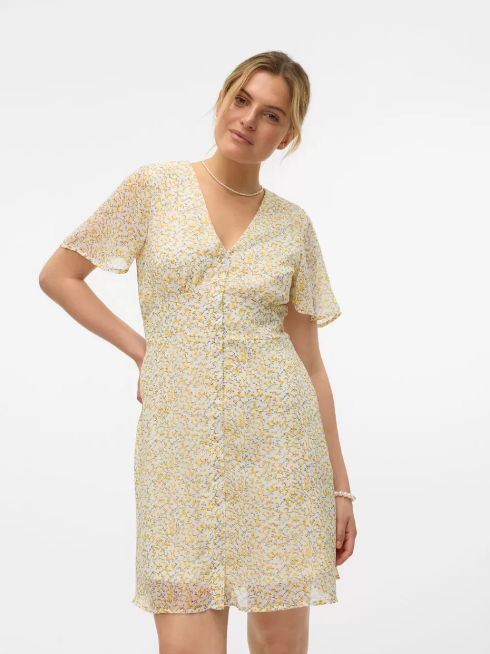VERO MODA VMSHELLEY Lyhyt mekko Snow White New