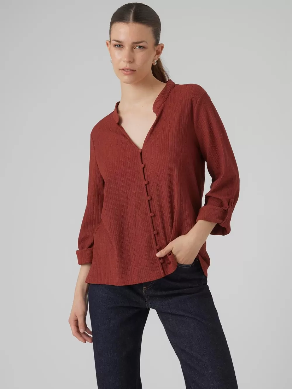 VERO MODA VMSIE Paidat Madder Brown Clearance