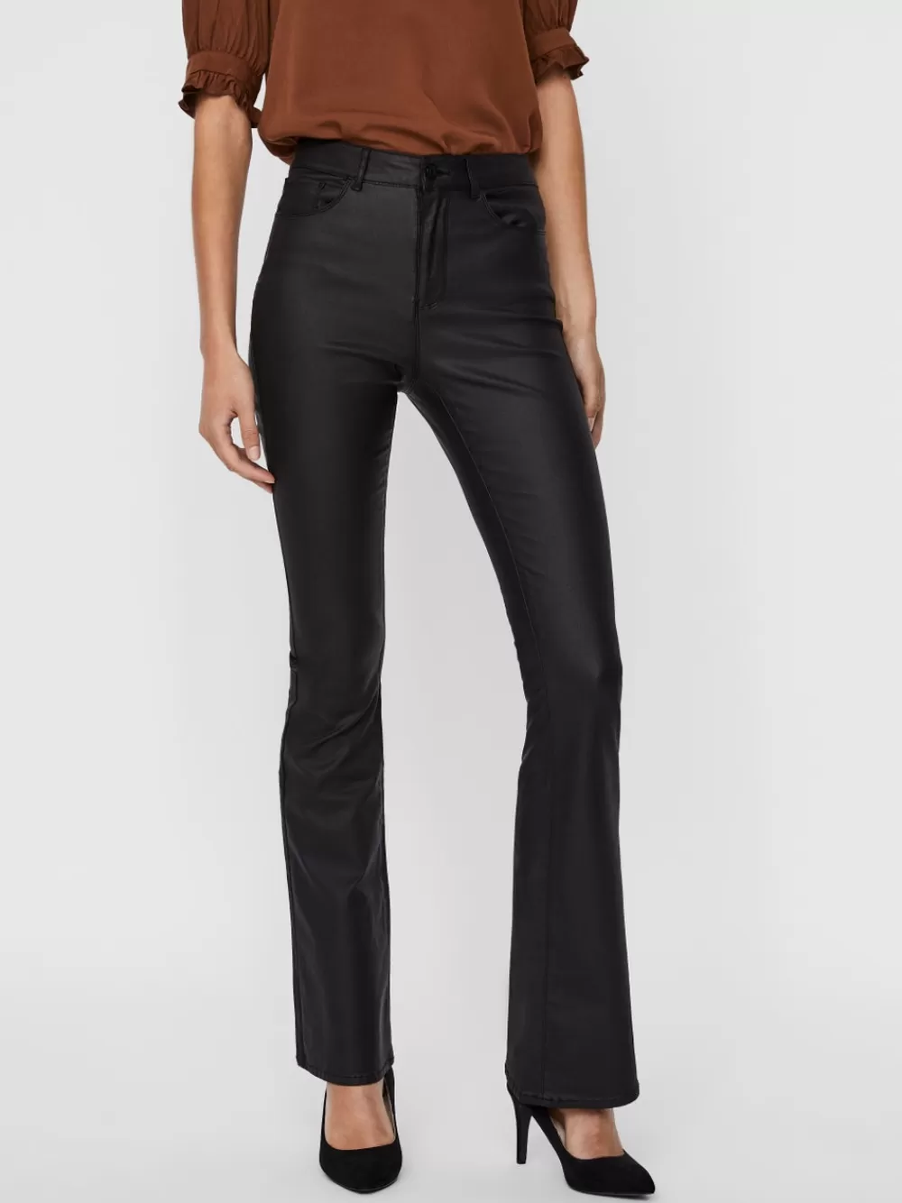 VERO MODA VMSIGA Korkea vyötärö Housut Black Outlet