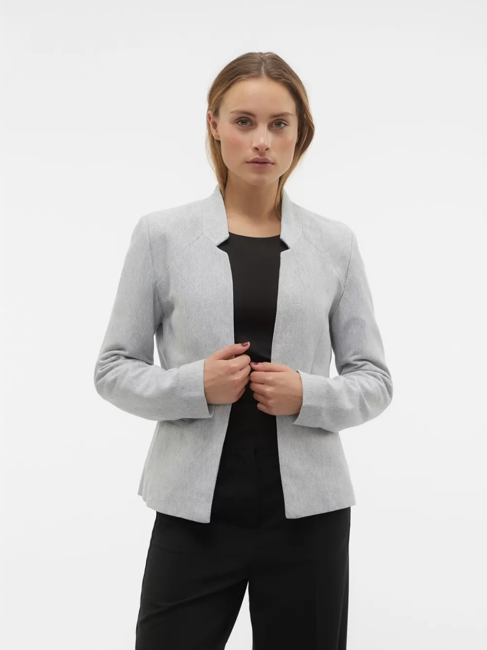 VERO MODA VMSILLE Bleiserit Light Grey Melange Shop