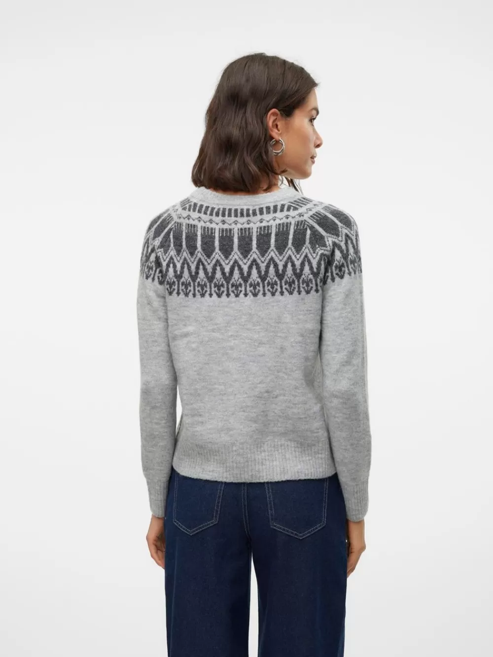 VERO MODA VMSIMONE Neulepuserot Light Grey Melange Cheap