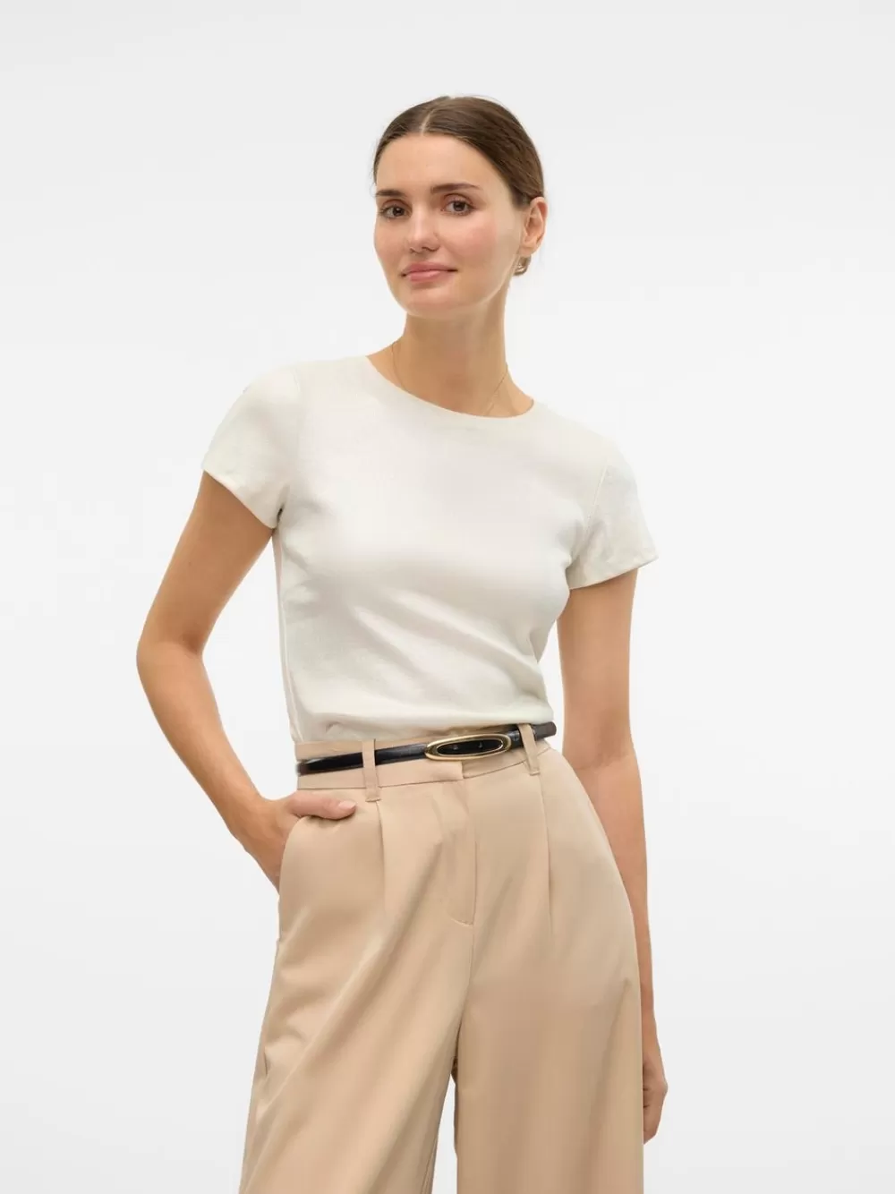 VERO MODA VMSINE T-paidat Soy Bean Best