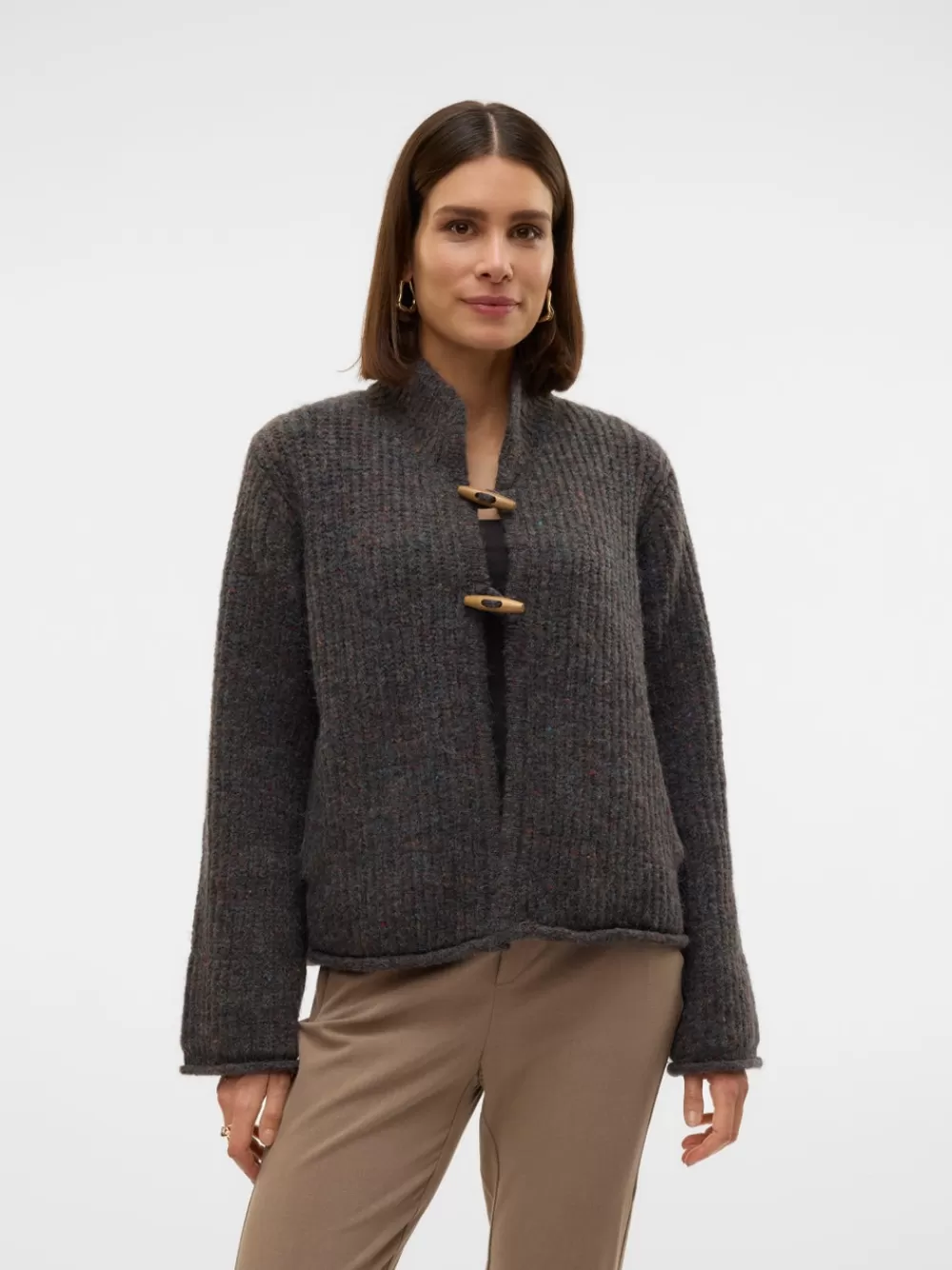 VERO MODA VMSIRI Neuletakit Dark Grey Melange Fashion