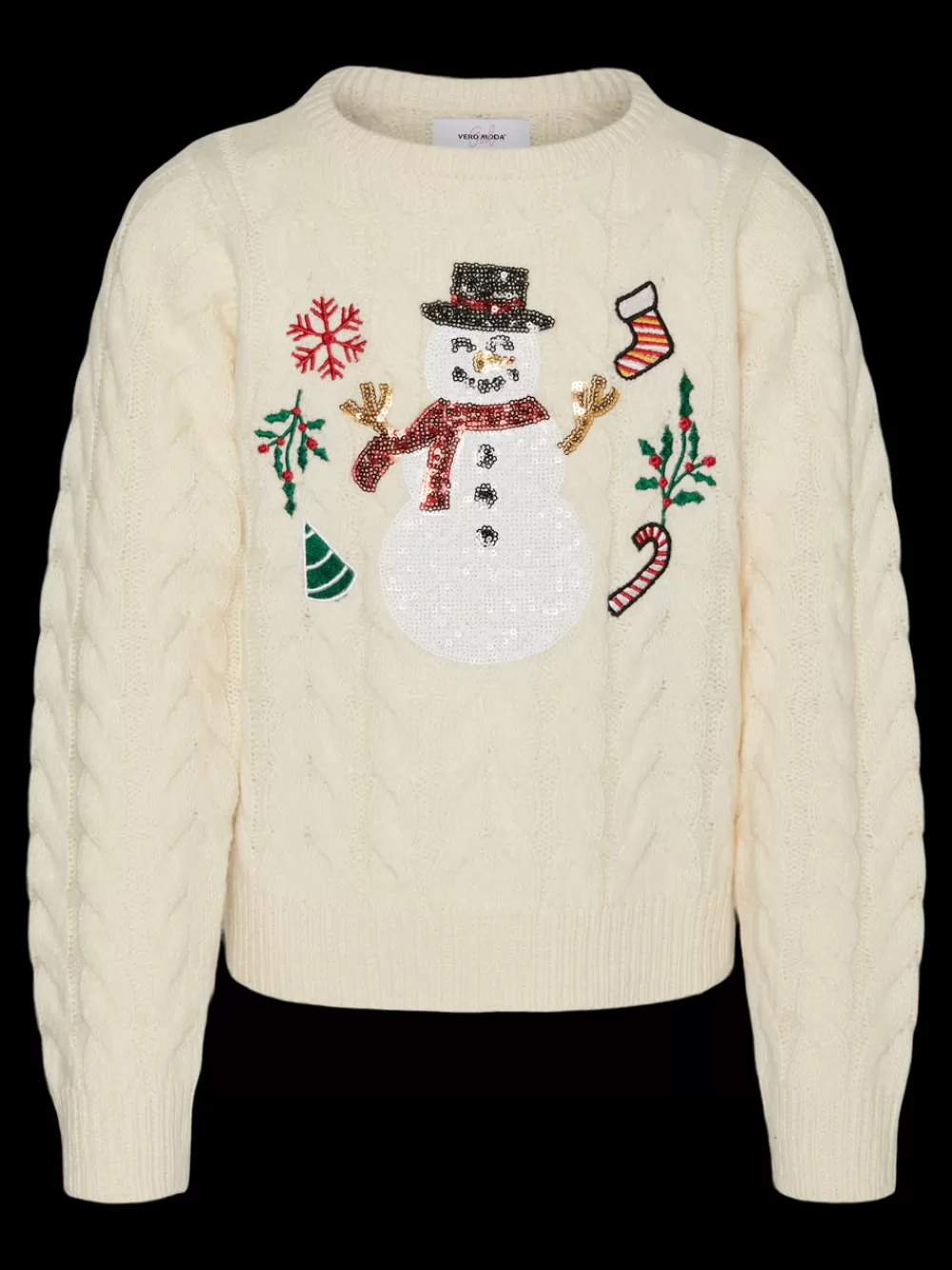 VERO MODA VMSNOWMAN Neulepuserot Birch Hot