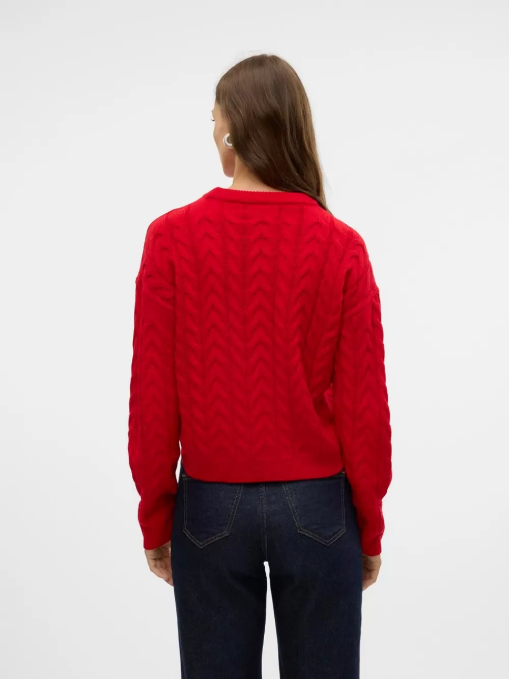 VERO MODA VMSNOWMAN Neulepuserot Chinese Red New