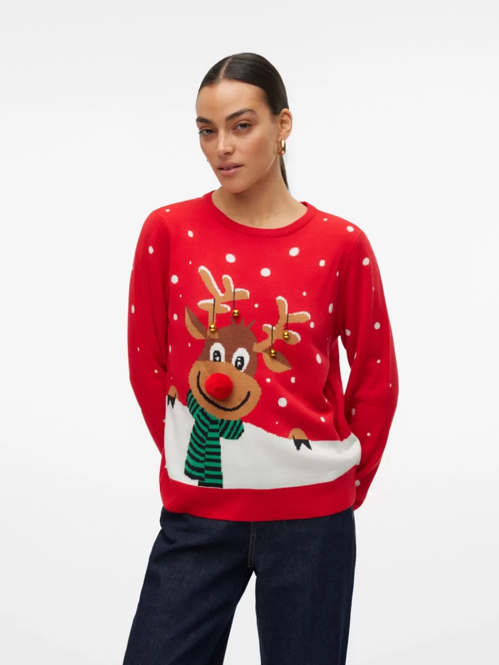 VERO MODA VMSNOWY Neulepuserot Chinese Red Online