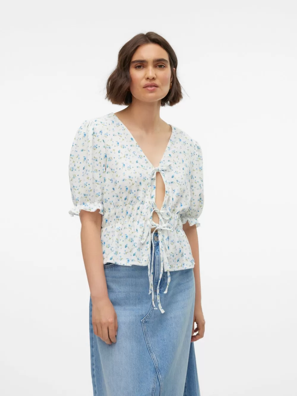VERO MODA VMSOMYA Topit Blue Bell Fashion