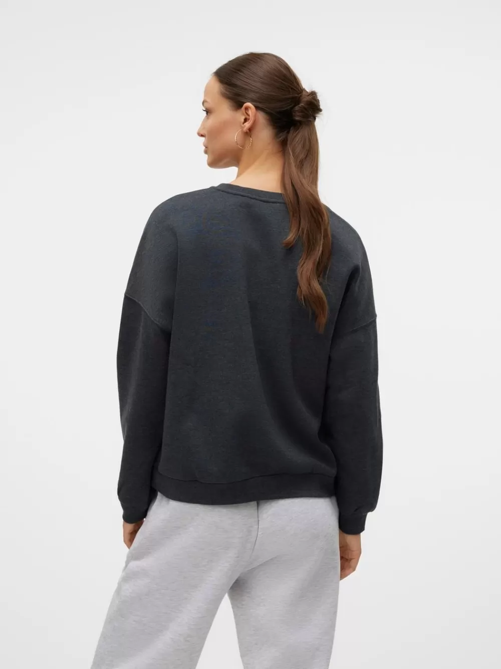 VERO MODA VMSONJA Svetarit Dark Grey Melange Discount