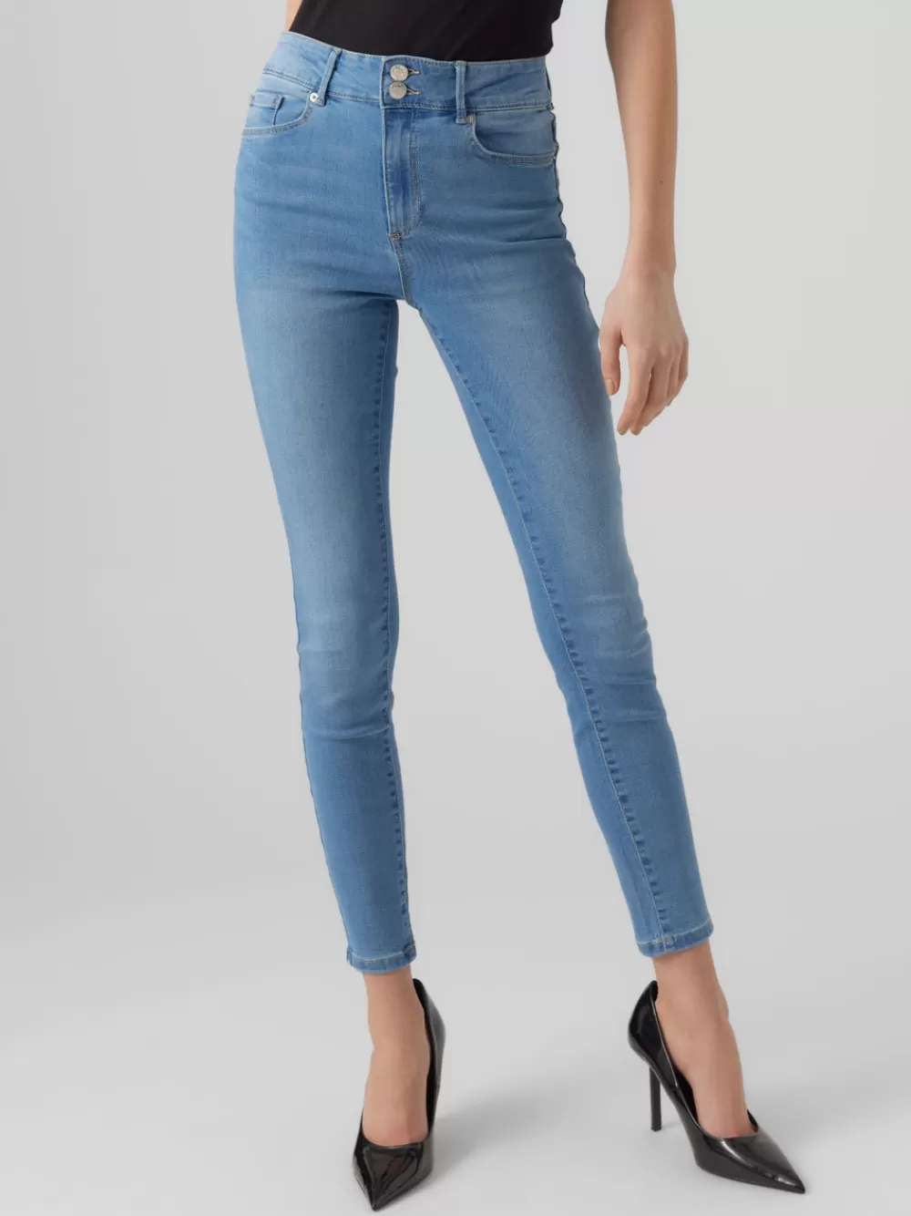 VERO MODA VMSOPHIA Korkea vyötärö Skinny fit Farkut Medium Blue Denim Clearance