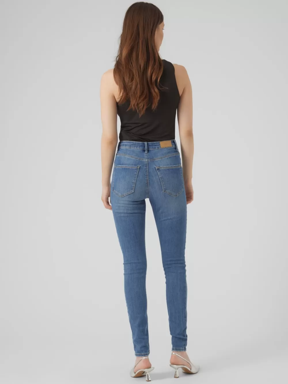 VERO MODA VMSOPHIA Korkea vyötärö Skinny fit Farkut Medium Blue Denim Best