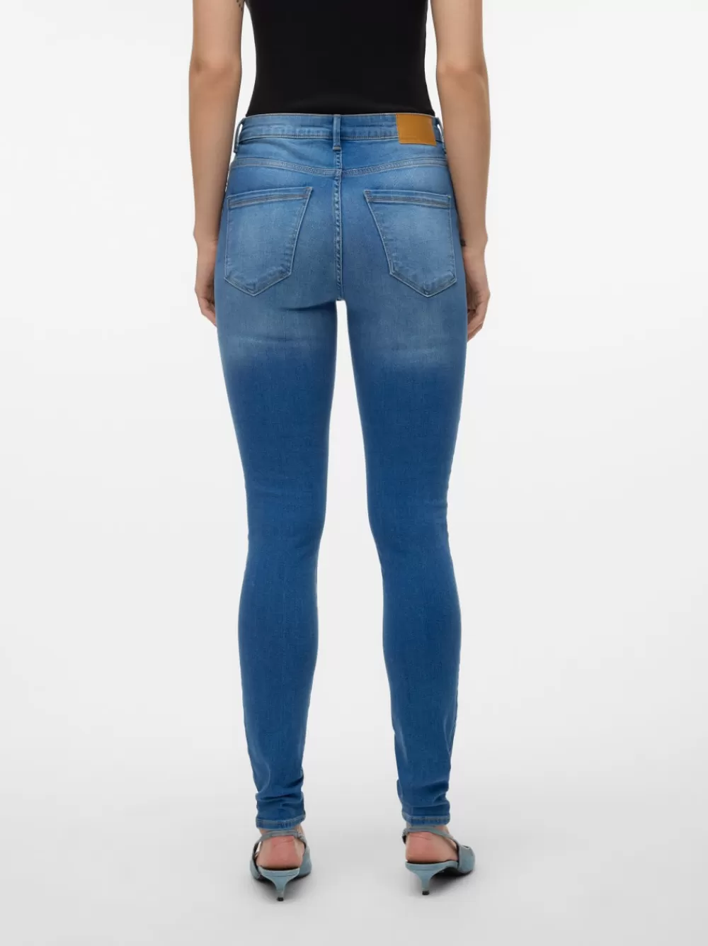VERO MODA VMSOPHIA Korkea vyötärö Skinny fit Farkut Medium Blue Denim Best
