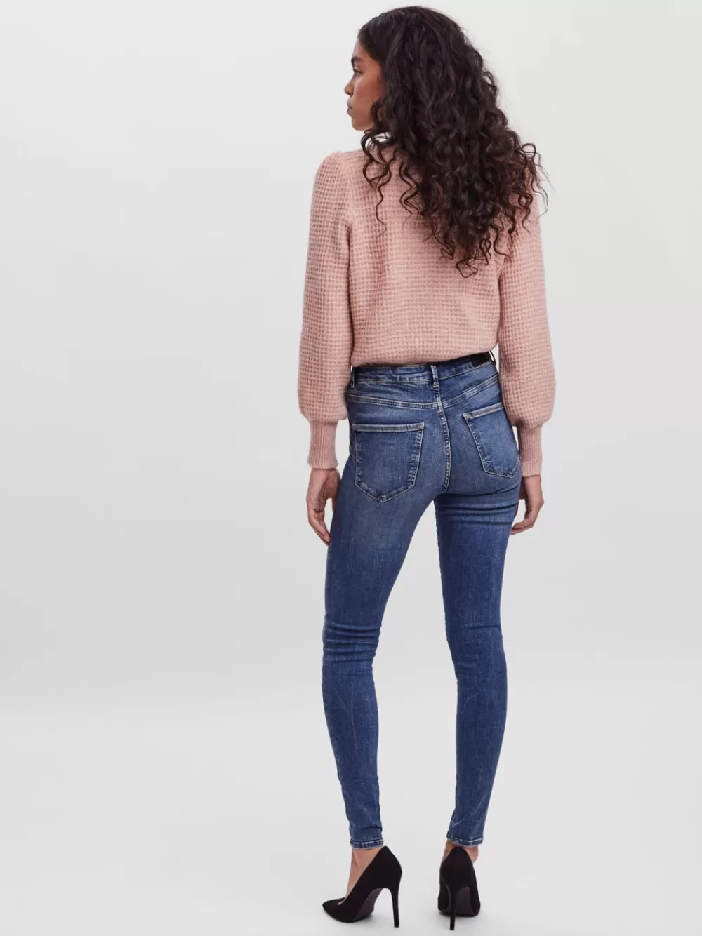 VERO MODA VMSOPHIA Korkea vyötärö Skinny fit Farkut Medium Blue Denim Online