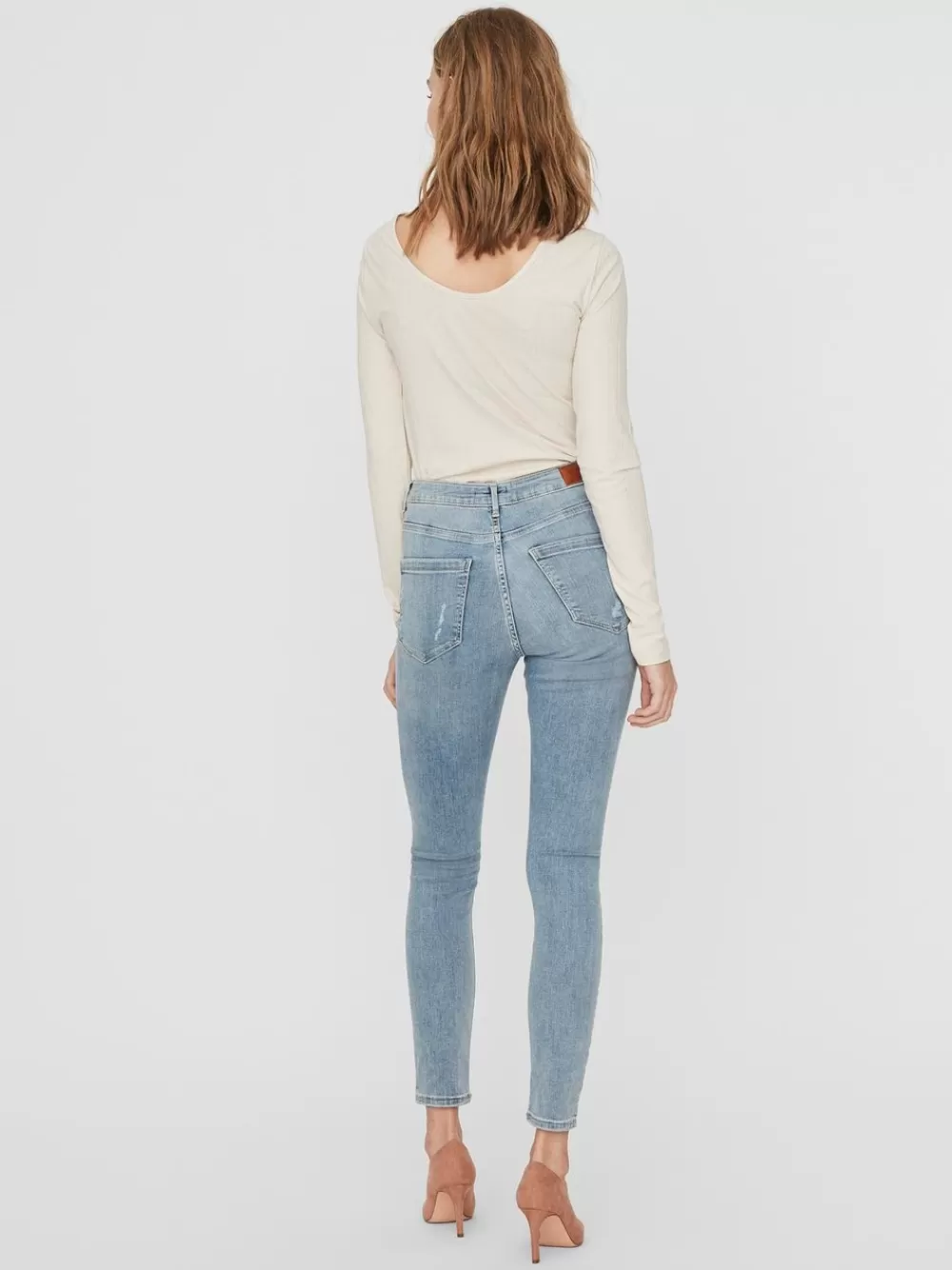 VERO MODA VMSOPHIA Korkea vyötärö Skinny fit Farkut Light Blue Denim Outlet