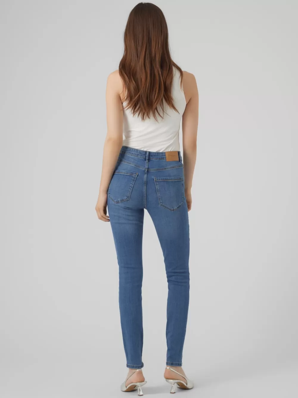 VERO MODA VMSOPHIA Korkea vyötärö Skinny fit Farkut Medium Blue Denim Shop