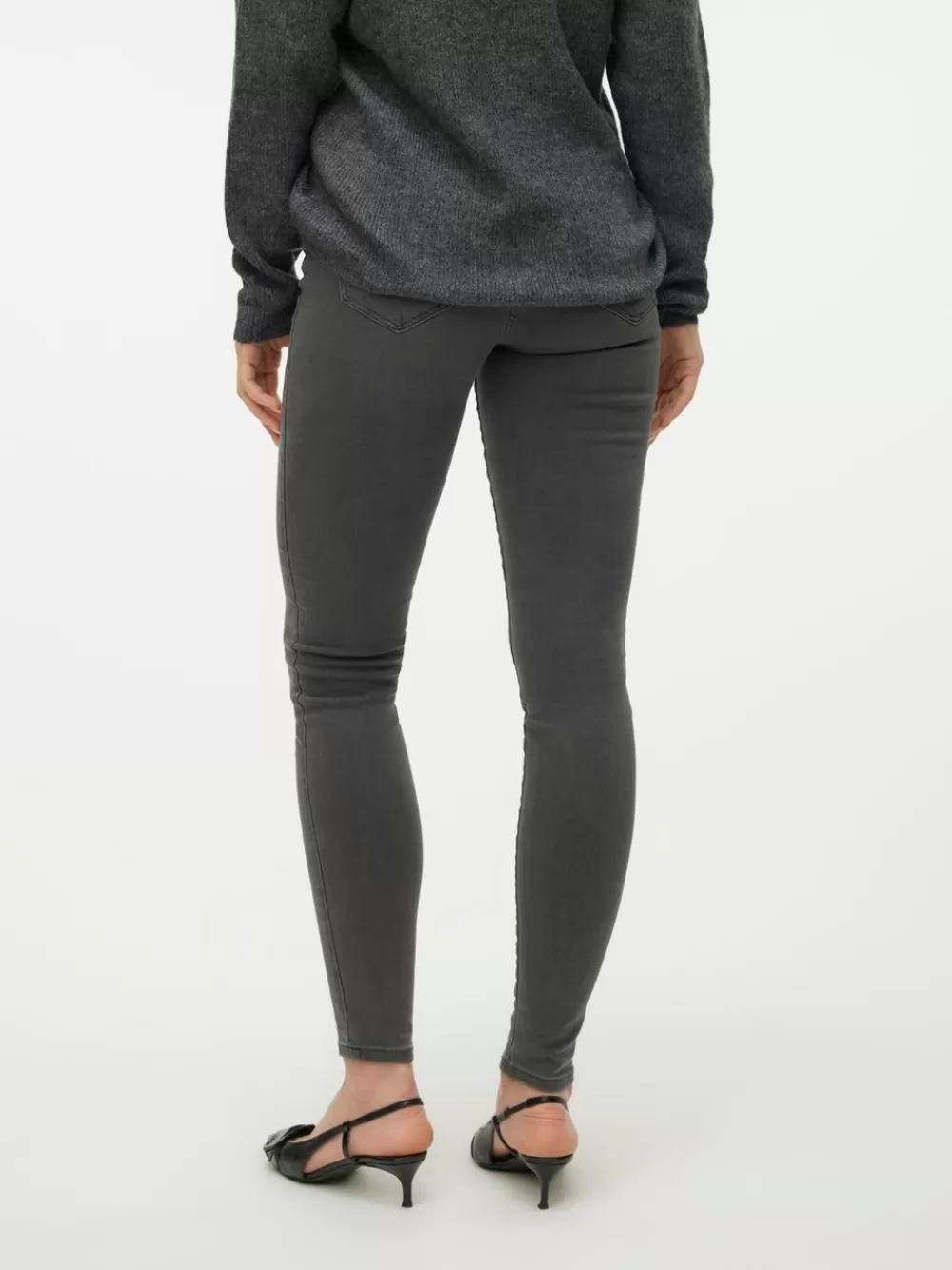VERO MODA VMSOPHIA Korkea vyötärö Skinny fit Farkut Dark Grey Denim Best