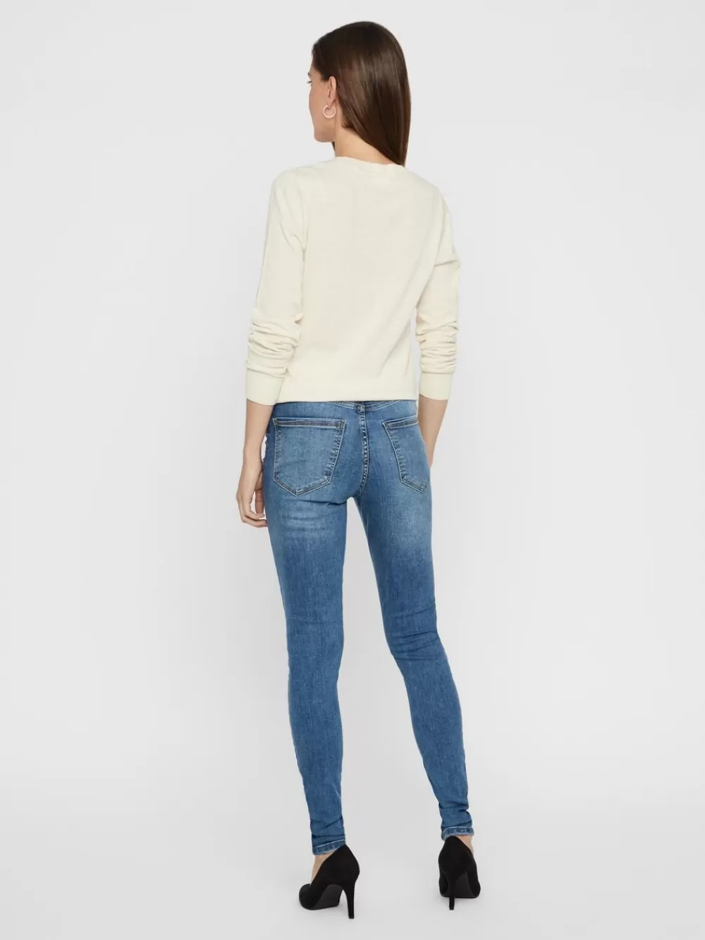 VERO MODA VMSOPHIA Korkea vyötärö Skinny fit Farkut Light Blue Denim Discount