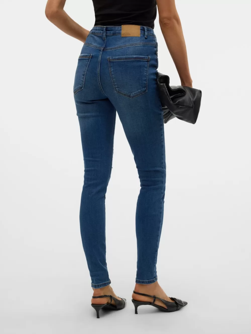 VERO MODA VMSOPHIA Korkea vyötärö Skinny fit Farkut Medium Blue Denim Online