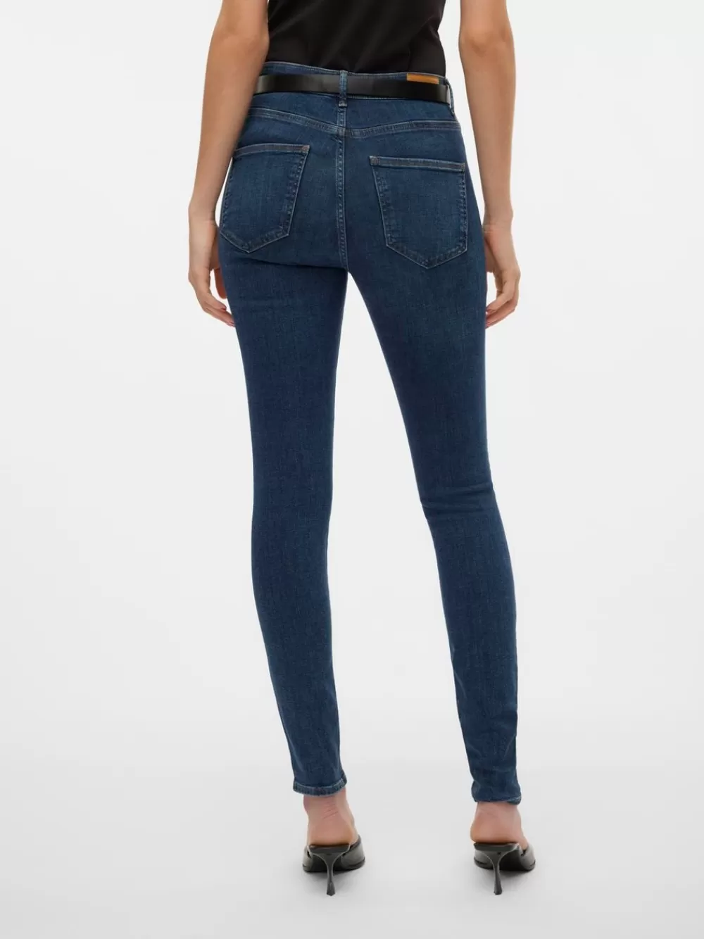 VERO MODA VMSOPHIA Korkea vyötärö Skinny fit Farkut Dark Blue Denim Best Sale