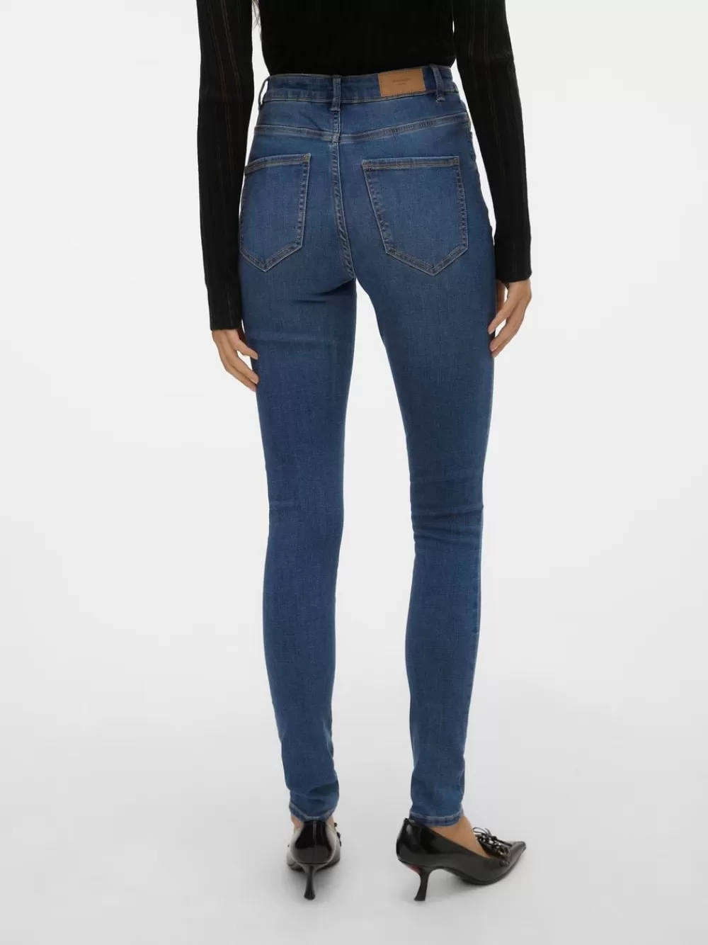 VERO MODA VMSOPHIA Korkea vyötärö Skinny fit Farkut Medium Blue Denim Flash Sale