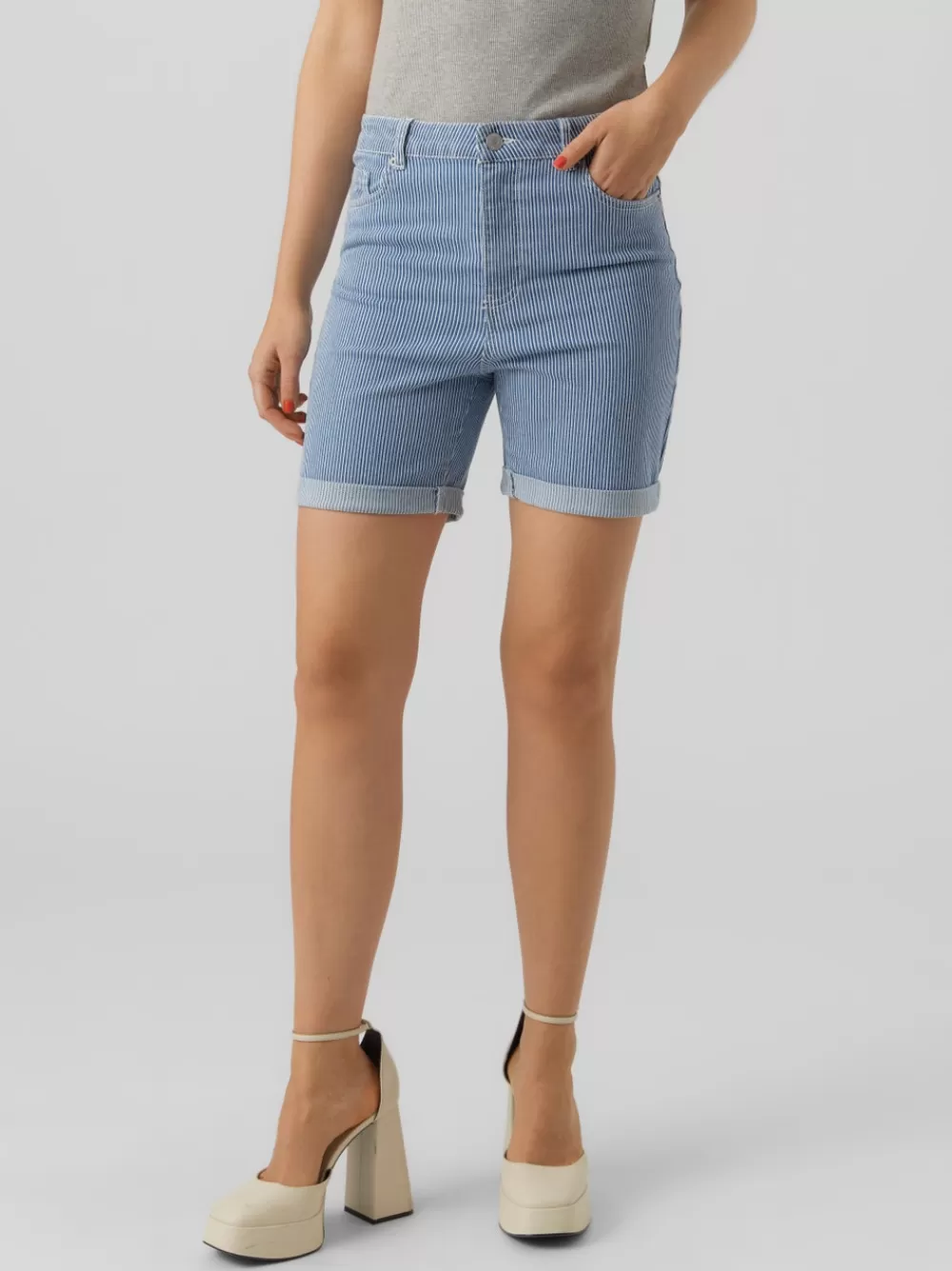 VERO MODA VMSOPHIA Shortsit Light Blue Denim Cheap
