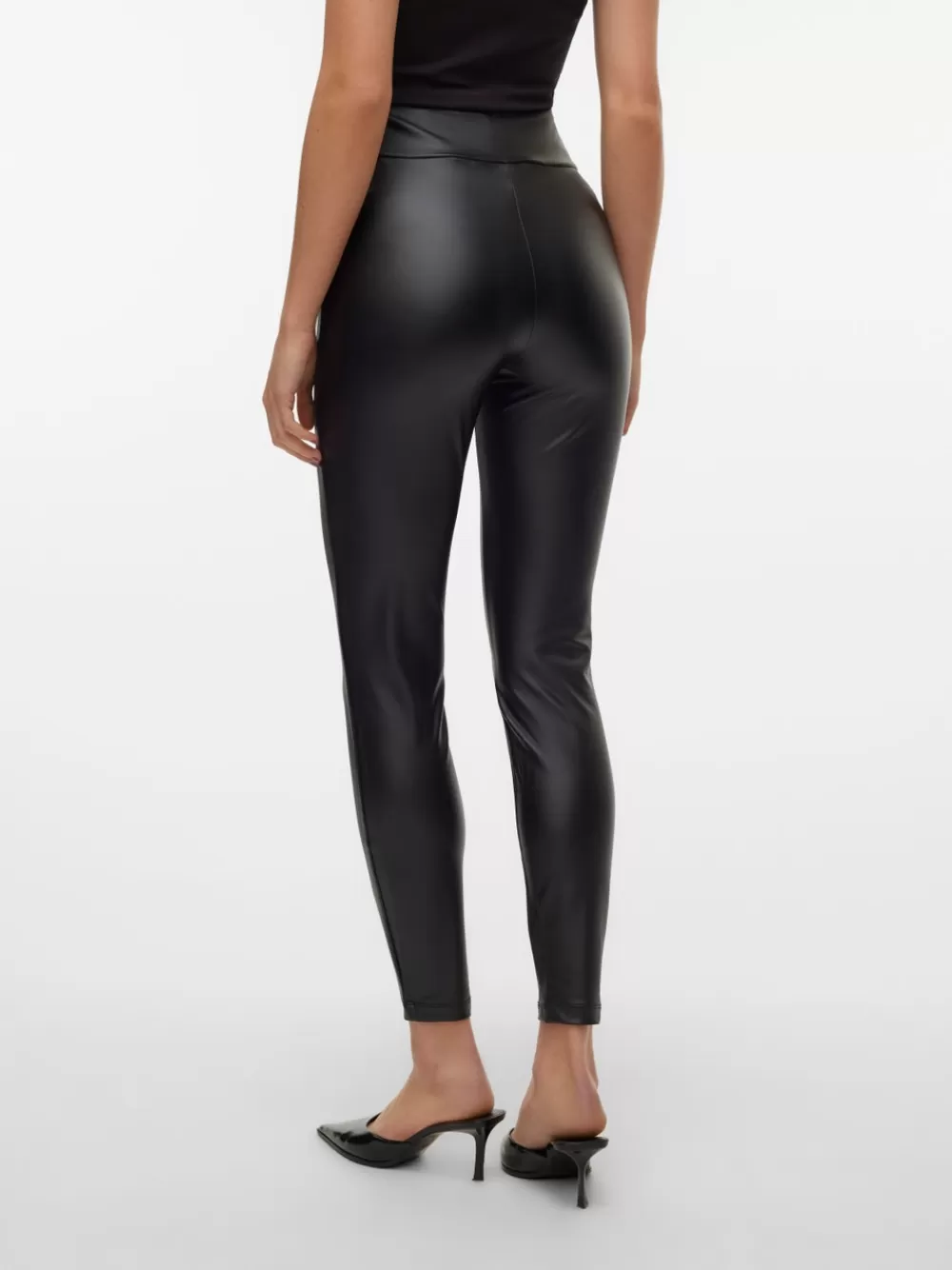 VERO MODA VMSUELLA Korkea vyötärö Leggingsit Black Cheap