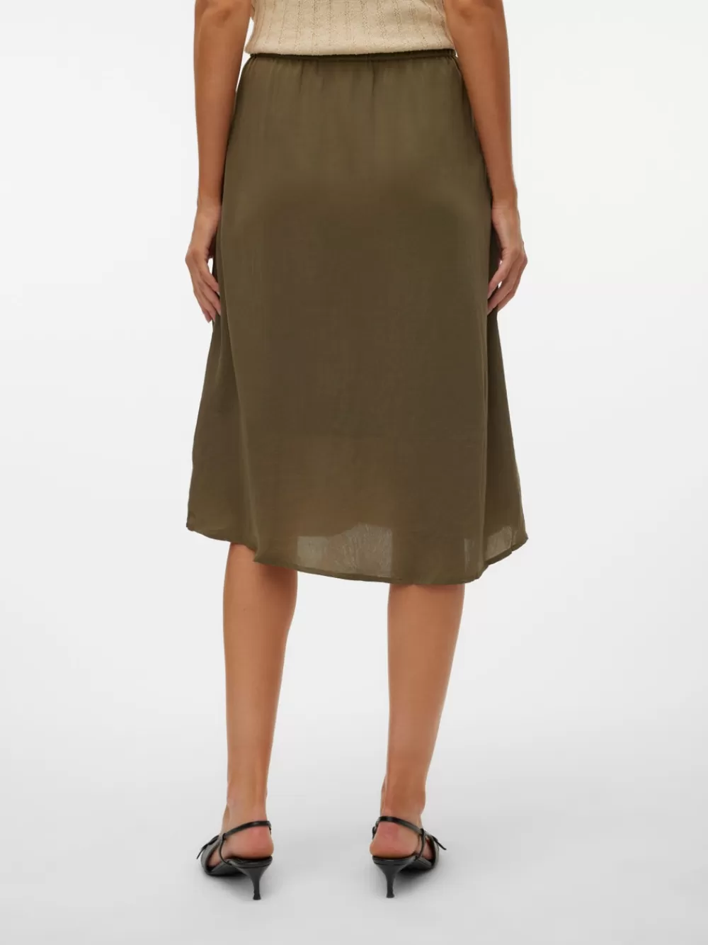 VERO MODA VMSUNNY Korkea vyötärö Midihame Ivy Green Sale