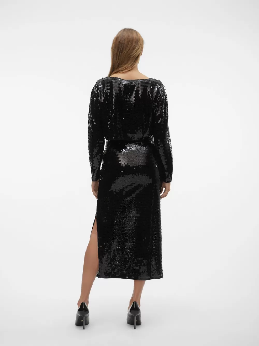 VERO MODA VMTAYA Korkea vyötärö Pitkä hame Black Discount