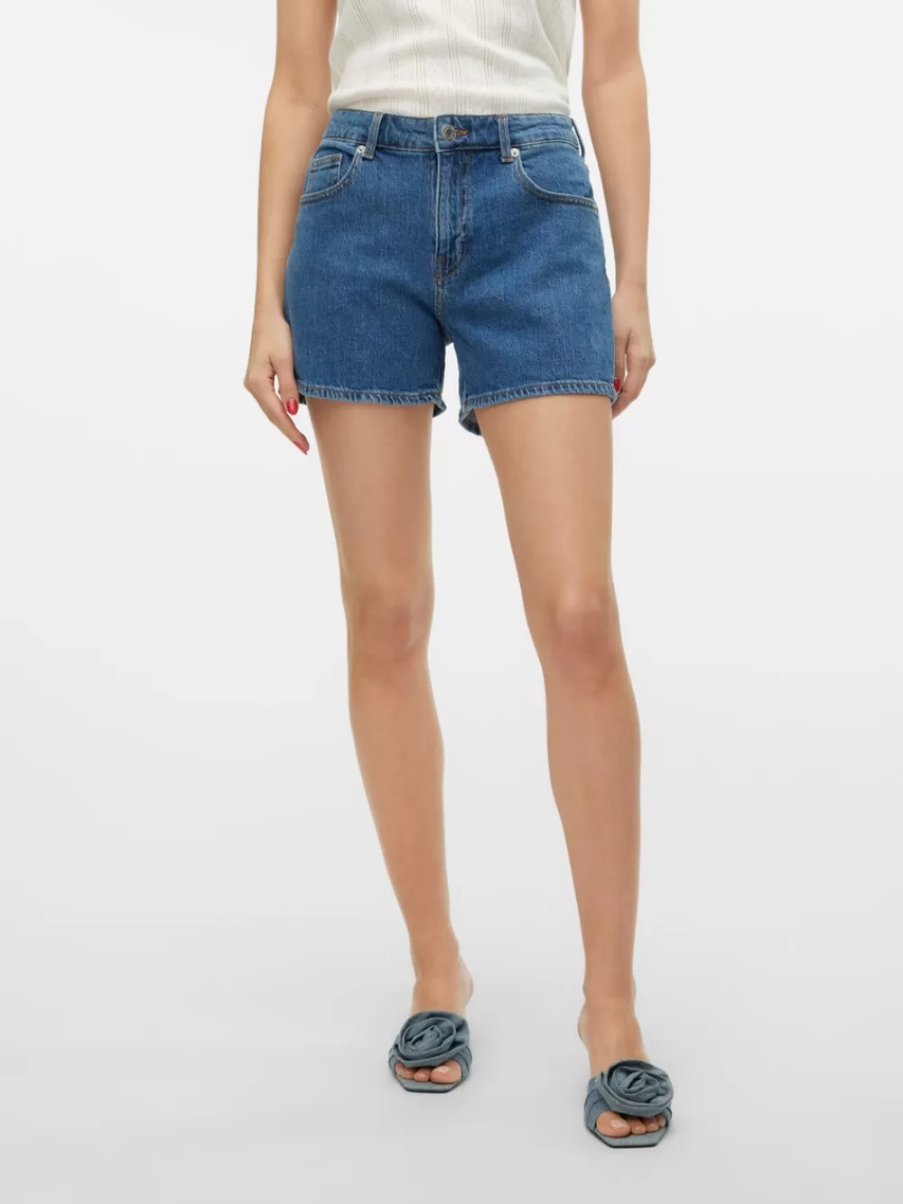 VERO MODA VMTESS Shortsit Medium Blue Denim Shop