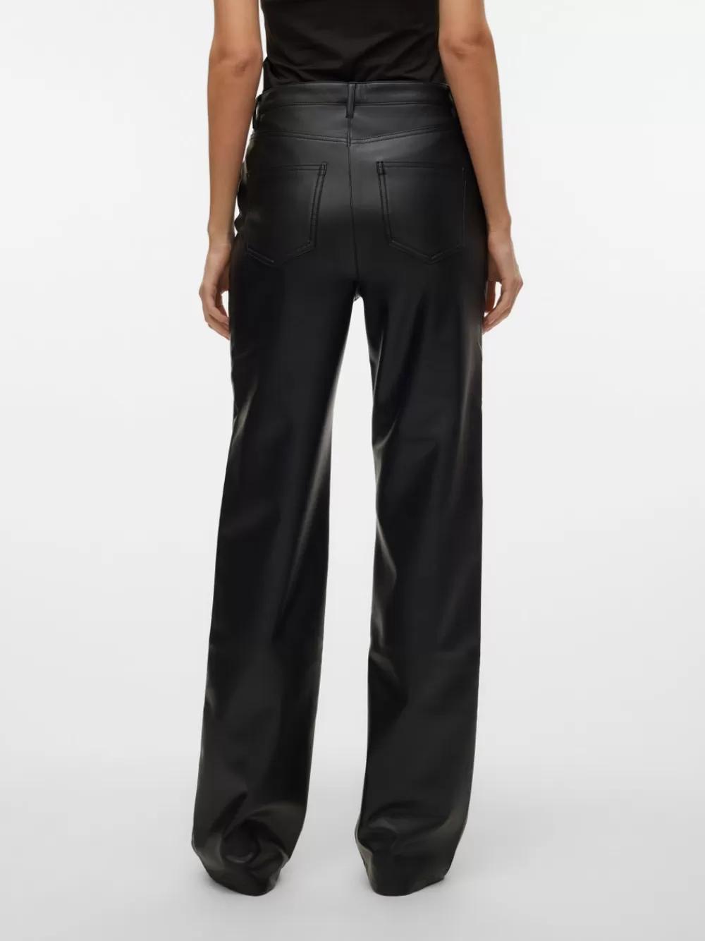 VERO MODA VMTESSA Korkea vyötärö Housut Black Best Sale